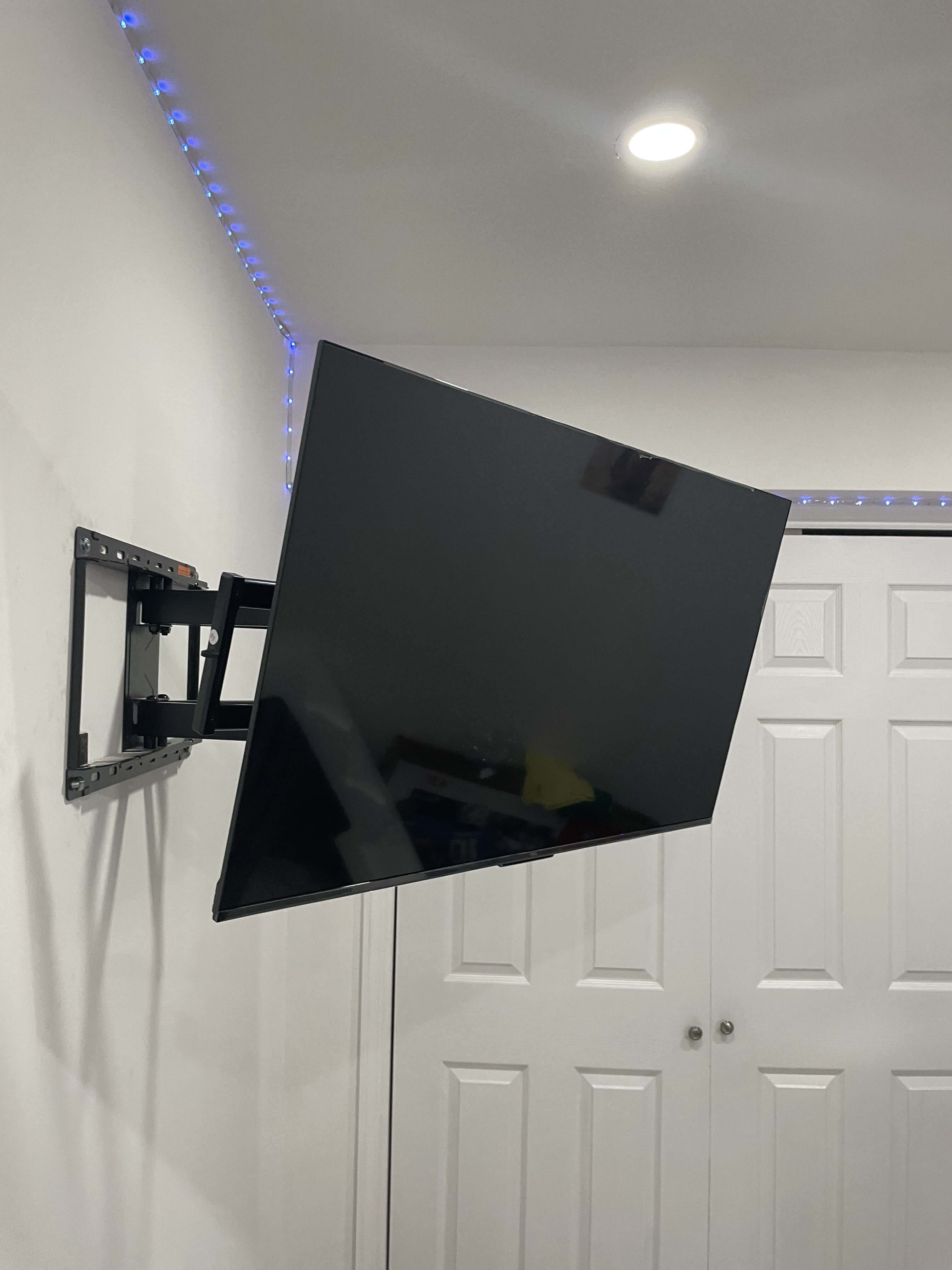 Indoor TV mounting