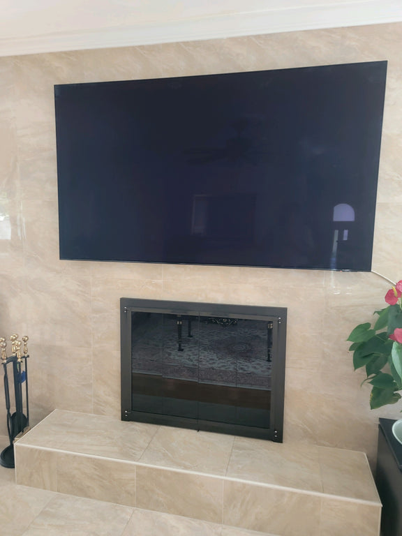 Indoor TV mounting