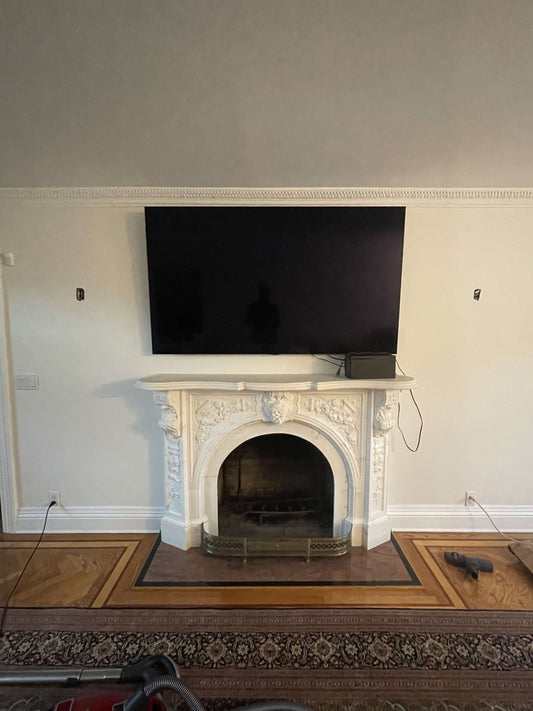 Indoor TV mounting