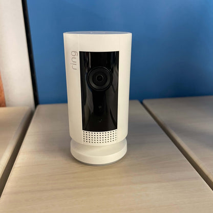 A Ring Indoor Camera on display